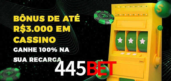 445Bet melhor bônus de depósito